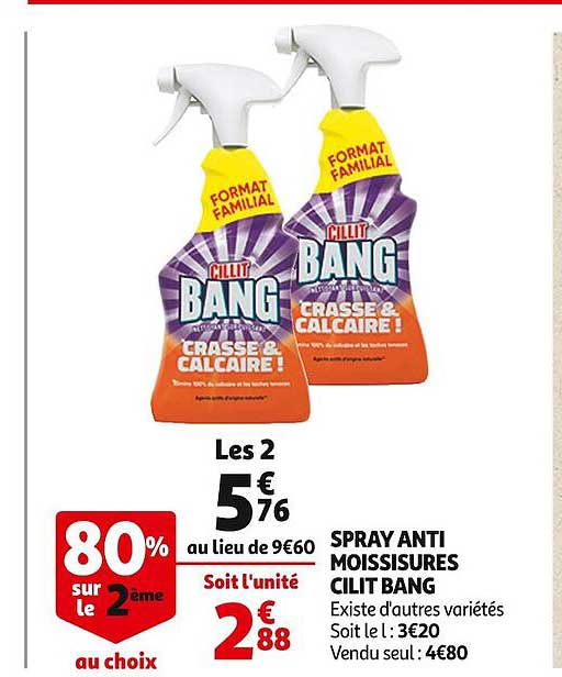 spray anti moisissures cilit bang