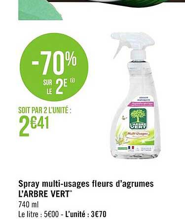 spray multi-usages fleurs d'agrumes l'arbre vert