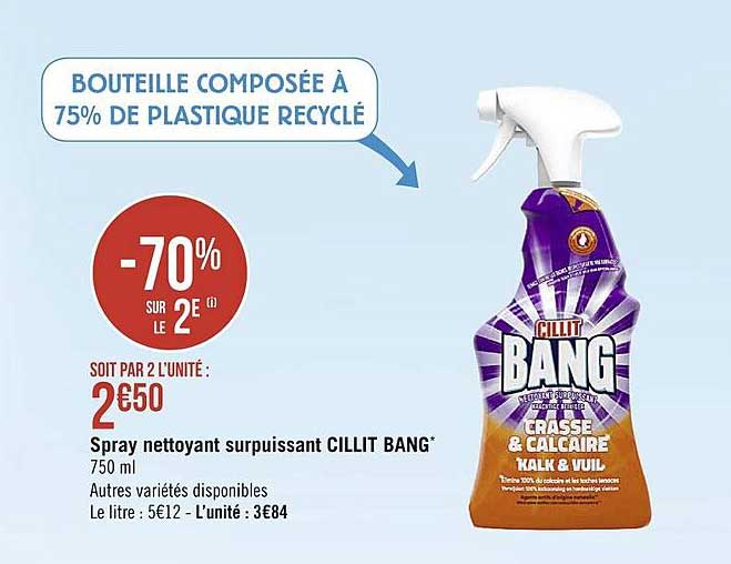 Spray Nettoyant Surpuissant Cillit Bang