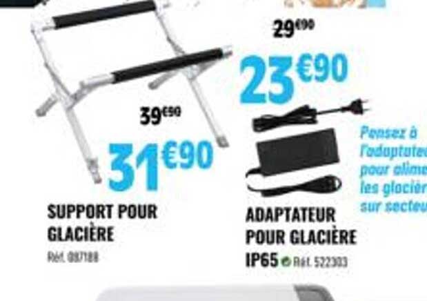 support pour glacière ou adaptateur pour glacière ip65