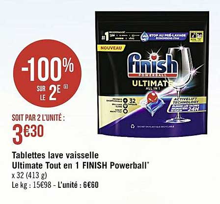 tablette lave vaisselle ultmate tout 1 finish powerball