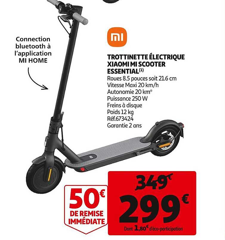 Trottinette électrique Xiaomi Mi Scooter Essential