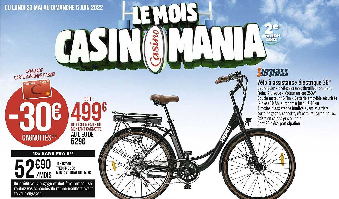 vélo à assistance électrique 26"