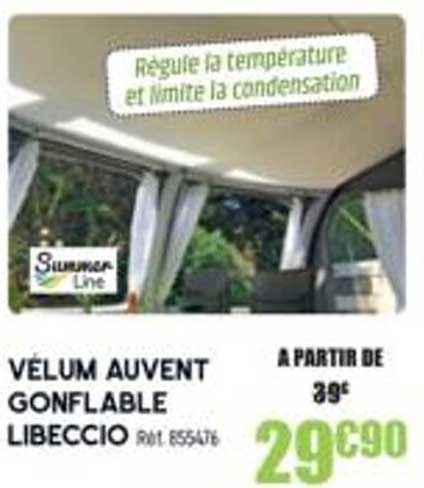 Vélum Auvent Gonflable Libeccio Summer Line