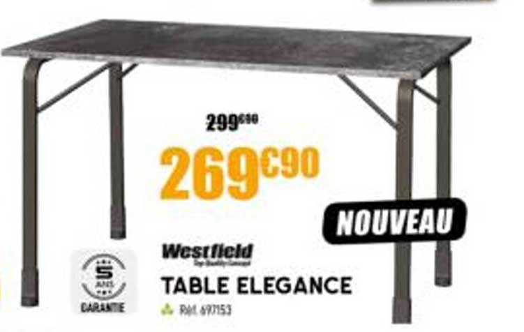westfield table élégance