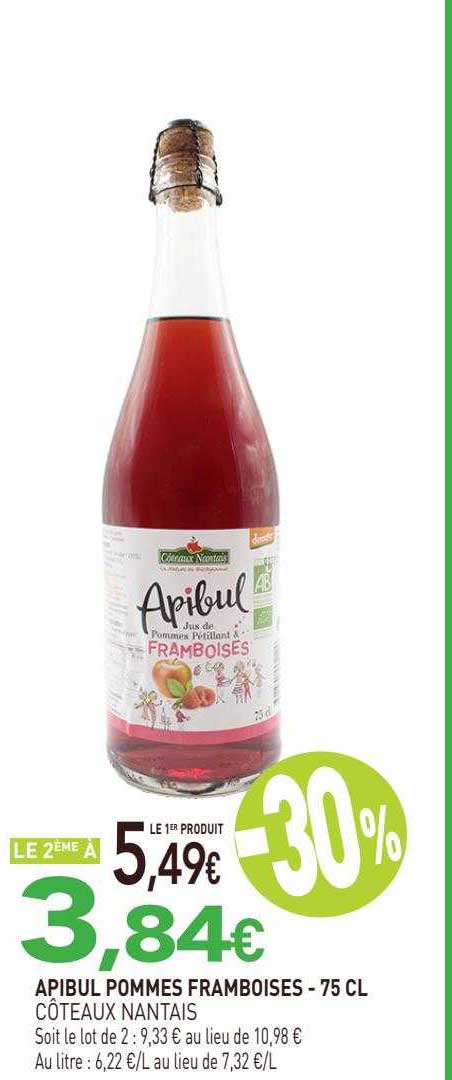 apibul pommes framboises côteaux nantais - 75 cl