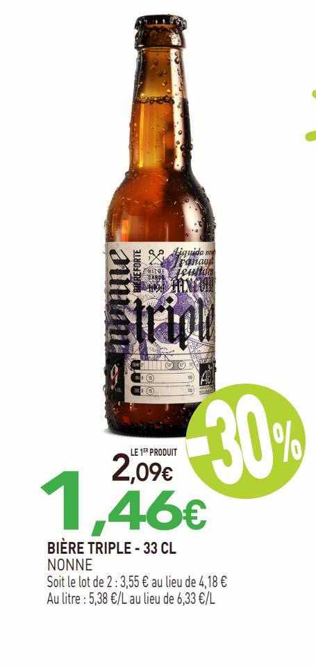 bière triple nonne - 33 cl