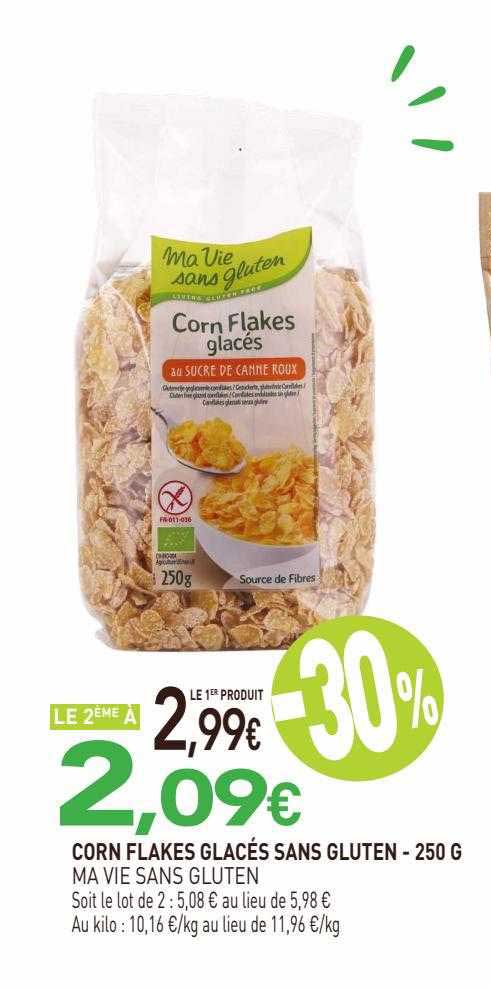 corn flakes glacés sans gluten ma vie sans gluten - 250 g