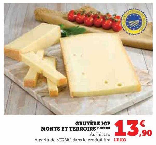 gruyère igp monts et terroirs