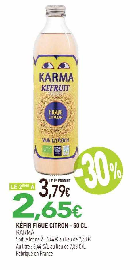 Kéfir Figue Citron Karma - 50 Cl