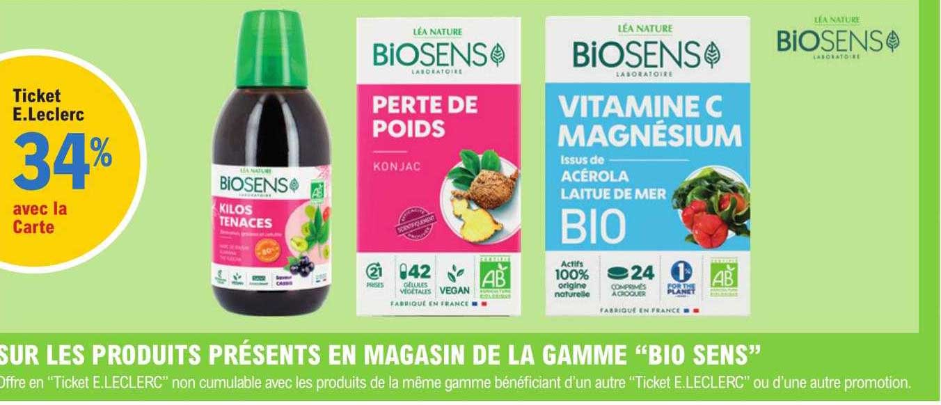 la gamme "bio sens"