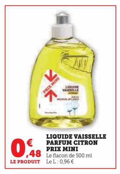 liquide vaisselle parfum citron prix mini