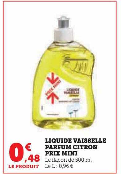 liquide vaisselle parfum citron prix mini