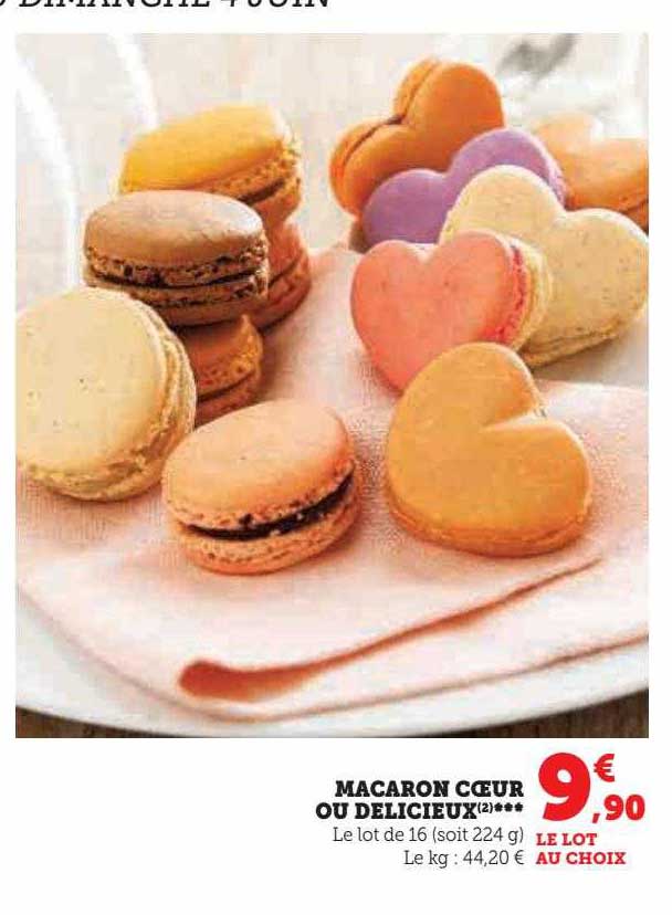 macaron cœur ou délicieux