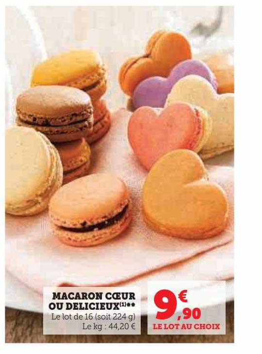 macaron cœur ou délicieux