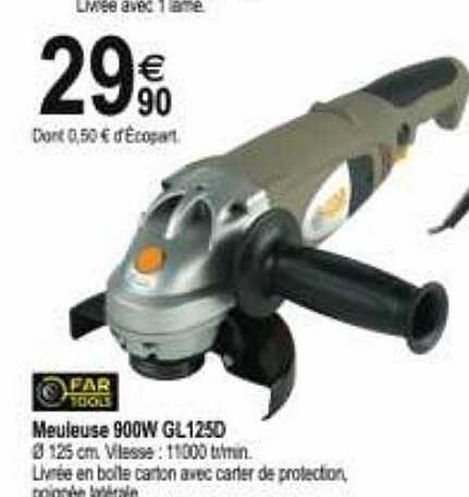 meuleuse 900w gl125d far tools
