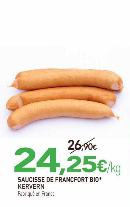 saucisse de francfort bio kervern