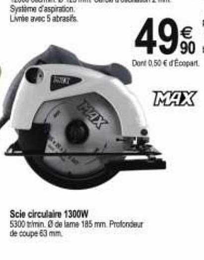 scie circulaire 1300w max
