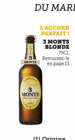 3 monts blonde