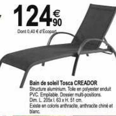 bain de soleil tosca créador