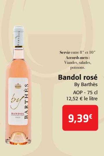 Bandol Rosé By Barthès Aop