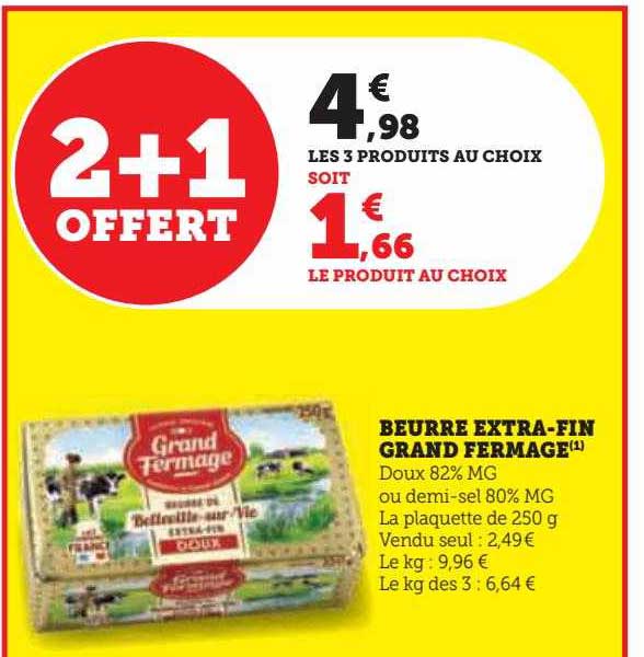 beurre extra-fin grand fermage