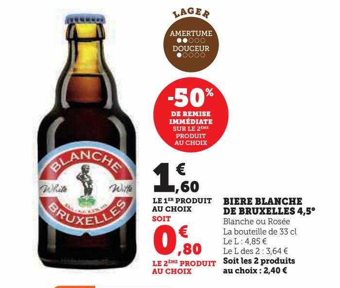 bière blanche de bruxelles 4,5°
