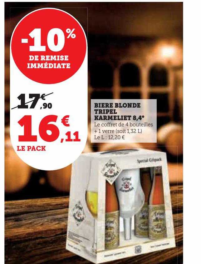 bière blonde tripel karmeliet 8,4°