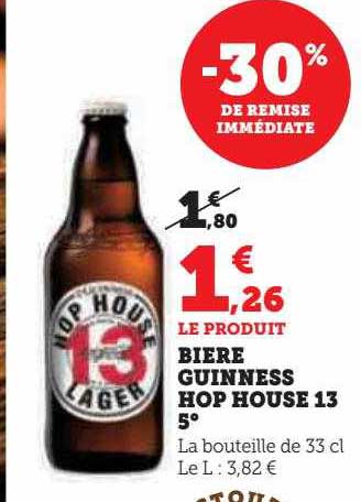 bière guinness hop house 13 5°