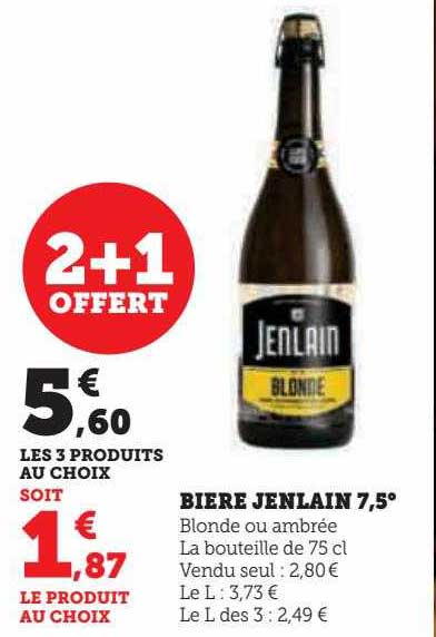 Bière Jenlain 7,5°