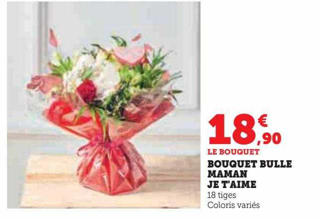 bouquet bulle maman je t'aime
