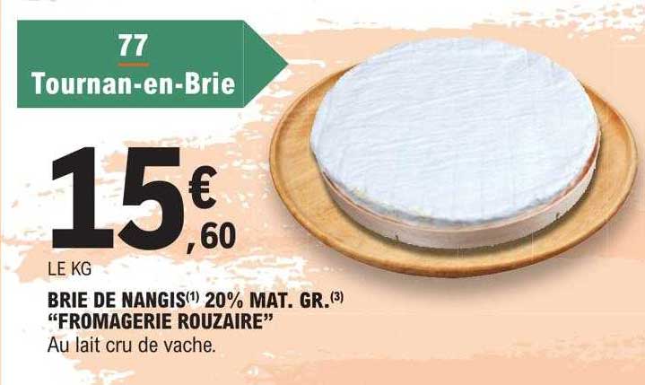 brie de nangis 20% mat.gr. "fromagerie rouzaire"