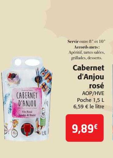 cabernet d'anjou rosé aop-hve