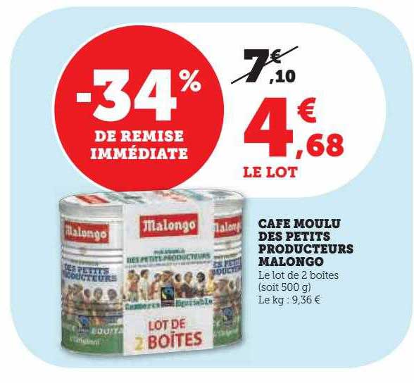 café moulu des petits producteurs malongo