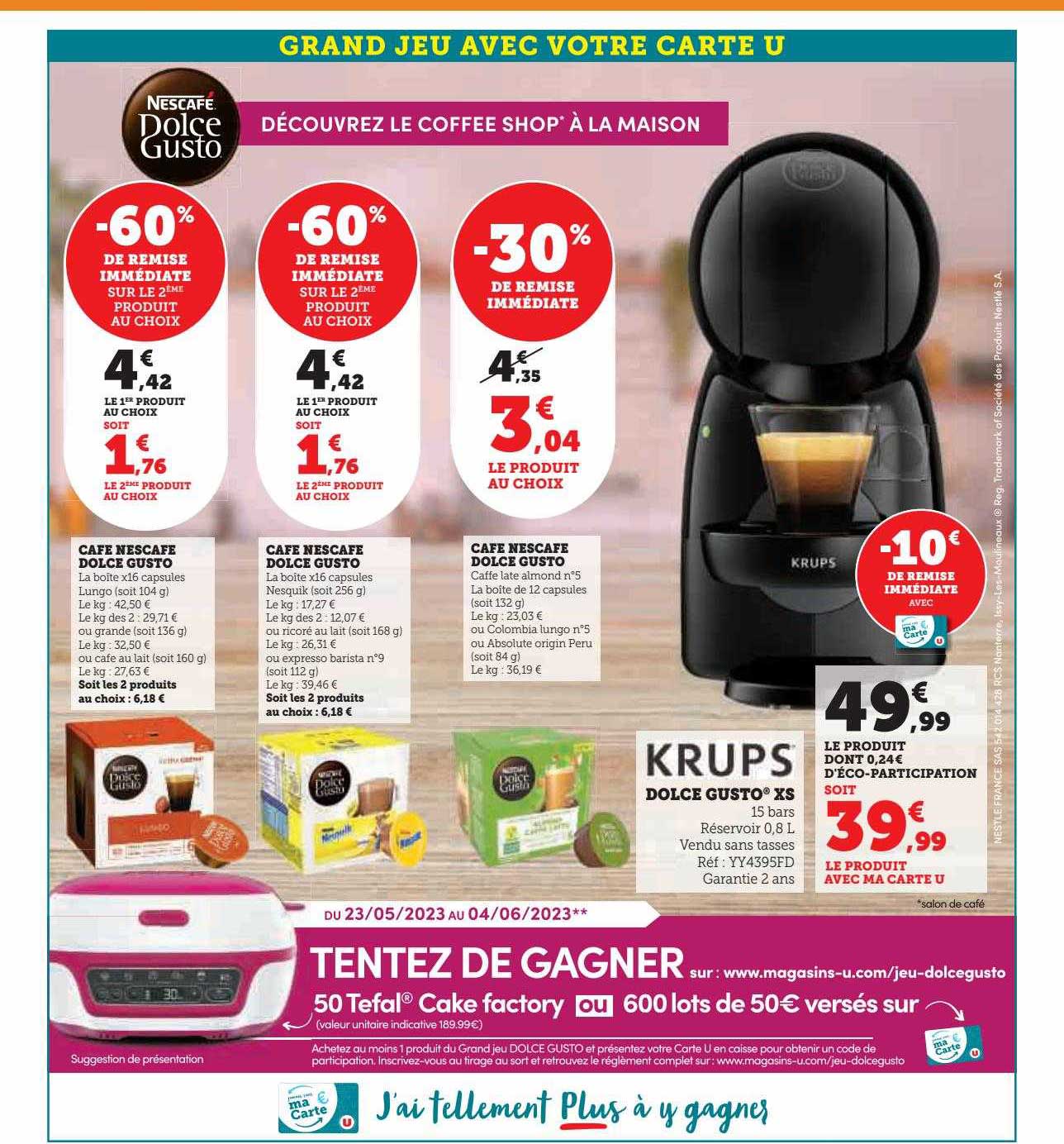 Café Nescafé Dolce Gusto, Dolce Gusto Xs Krups