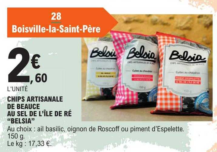 chips artisanale de beauce au sel de l'île de ré "belsia"