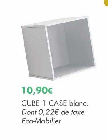 cube 1 case blanc