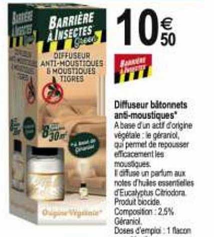 diffuseur bâtonnets anti-moustiques