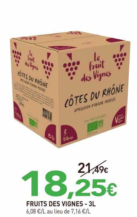 fruits des vignes - 3l