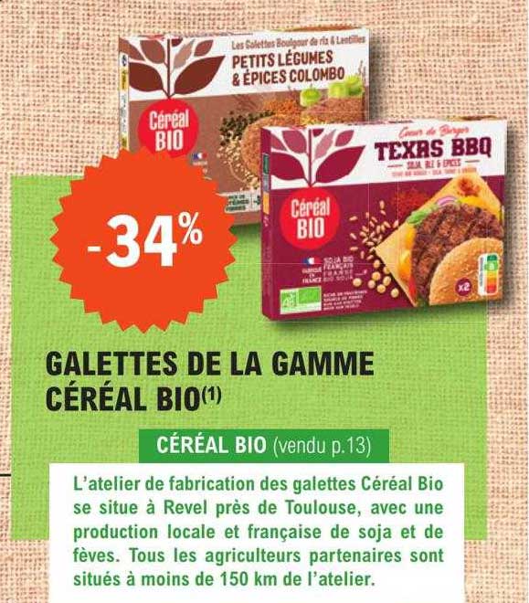 Galettes De La Gamme Céréal Bio