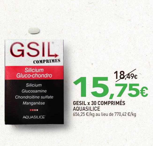 gesil x 30 comprimés aquasilice