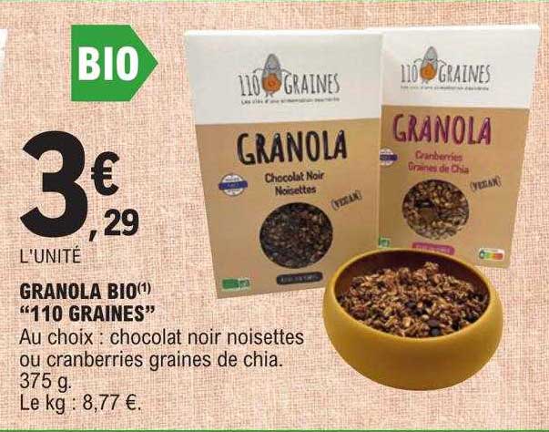 Granola Bio "110 Graines"