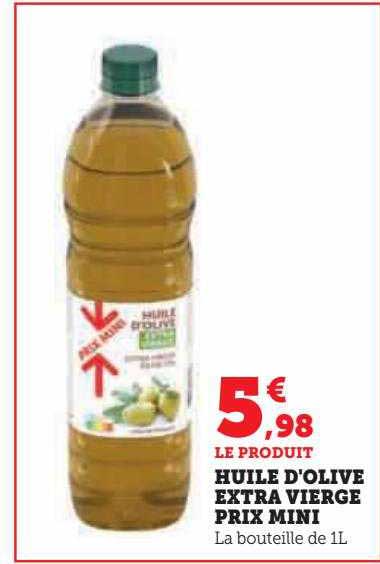 huile d'olive extra vierge prix mini