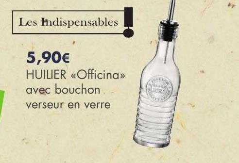 Huilier «officina» Avec Bouchon Verseur En Verre