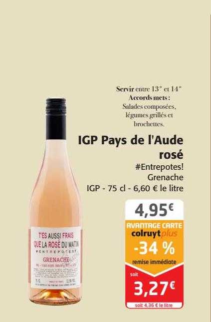 igp pays de l'aude rosé