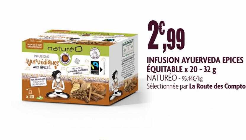 Infusion Ayuerveda épices équitable X 20 Naturéo - 32 G