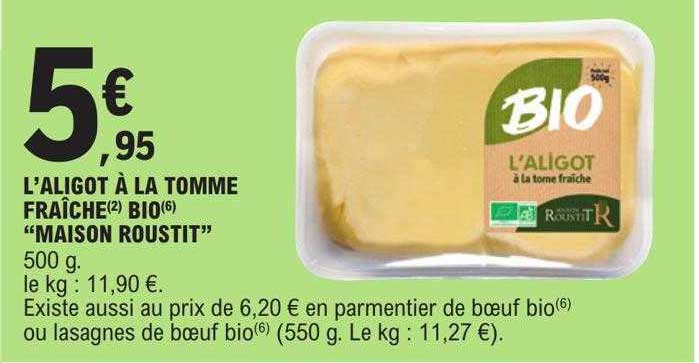 l'aligot à la tomme fraîche bio "maison roustit"