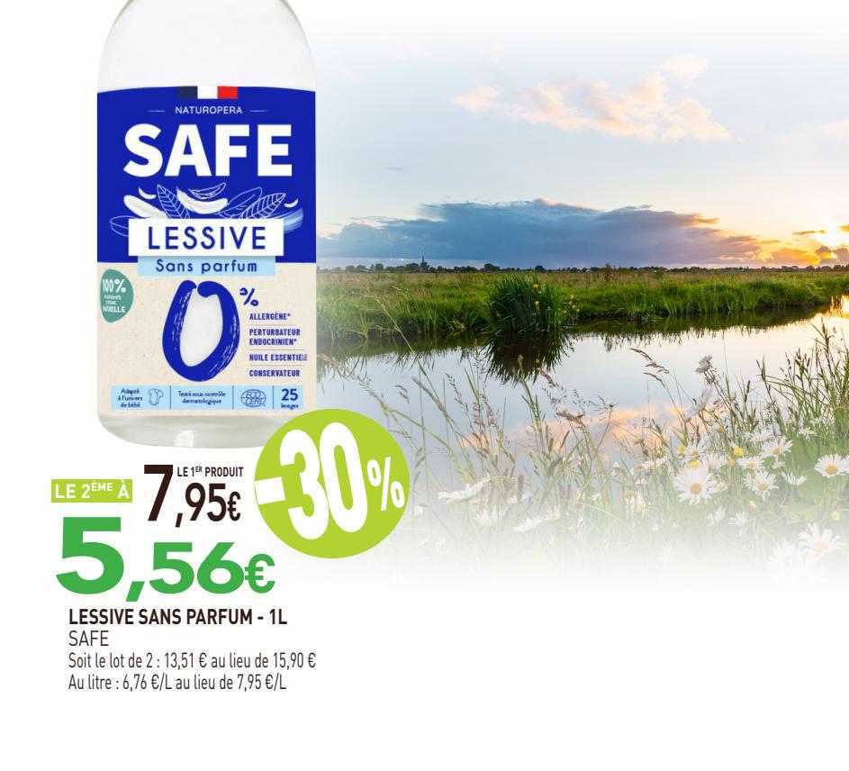 lessive sans parfum safe - 1l