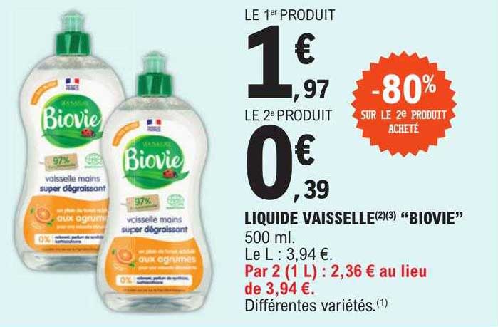 Liquide Vaisselle "biovie"