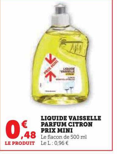liquide vaisselle parfum citron prix mini